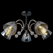 Люстра на штанге ILLUMICO IL0230-5CSQ-29 BK AB цвет плафона/подвески Коричневый, цвет арматуры Бронза, Черный-2