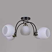 Люстра ILLUMICO IL0250-5CSQ-79 BK AB цвет плафона/подвески Белый, цвет арматуры Бронза, Черный