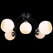 Люстра ILLUMICO IL0250-5CSQ-79 BK AB цвет плафона/подвески Белый, цвет арматуры Бронза, Черный-1