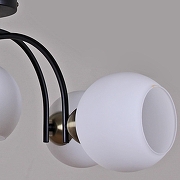 Люстра ILLUMICO IL0250-5CSQ-79 BK AB цвет плафона/подвески Белый, цвет арматуры Бронза, Черный-2