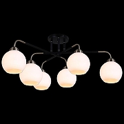 Люстра ILLUMICO IL0252-6CSQ-79 BK AB цвет плафона/подвески Белый, цвет арматуры Бронза, Черный-1