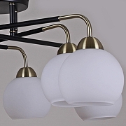 Люстра ILLUMICO IL0252-8CSQ-79 BK AB цвет плафона/подвески Белый, цвет арматуры Бронза, Черный-2