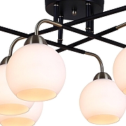 Люстра ILLUMICO IL0252-8CSQ-79 BK AB цвет плафона/подвески Белый, цвет арматуры Бронза, Черный-3