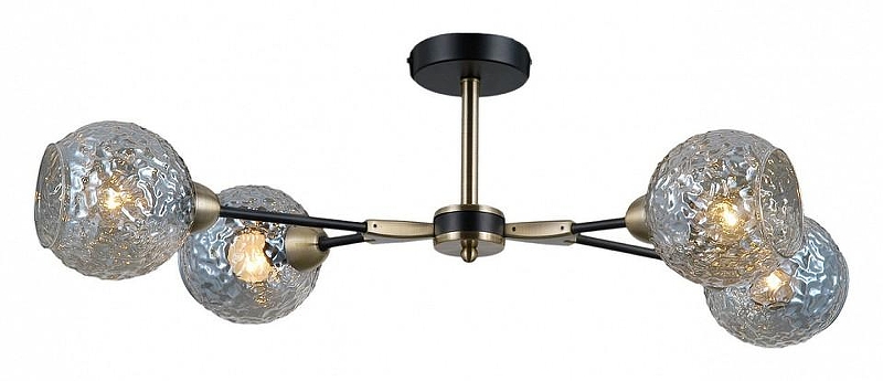 Люстра на штанге ILLUMICO IL0253-4CSQ-79 BK AB 