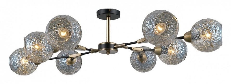 Люстра на штанге ILLUMICO IL0253-8CSQ-79 BK AB 