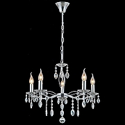 Люстра ILLUMICO CASTOR IL0266-5PSQ-24 CR CASTOR цвет плафона/подвески Прозрачный, цвет арматуры Хром