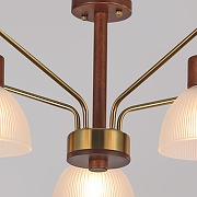 Люстра на штанге ILLUMICO IL0286-5C-79 BR цвет плафона/подвески Белый, цвет арматуры Бронза-3