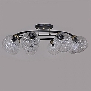 Люстра ILLUMICO IL0296-8CSQ-79 BK AB цвет плафона/подвески Прозрачный, цвет арматуры Бронза, Черный