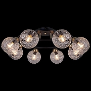 Люстра ILLUMICO IL0296-8CSQ-79 BK AB цвет плафона/подвески Прозрачный, цвет арматуры Бронза, Черный-1