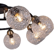 Люстра ILLUMICO IL0296-8CSQ-79 BK AB цвет плафона/подвески Прозрачный, цвет арматуры Бронза, Черный-3