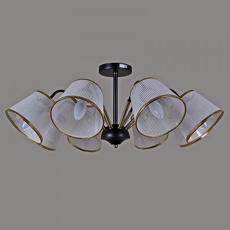 Люстра на штанге ILLUMICO IL0344-8CSQ-79 BK AB 
