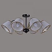 Люстра на штанге ILLUMICO IL0344-8CSQ-79 BK AB цвет плафона/подвески Белый, Золото, цвет арматуры Бронза, Черный