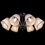Люстра на штанге ILLUMICO IL0344-8CSQ-79 BK AB цвет плафона/подвески Белый, Золото, цвет арматуры Бронза, Черный-1