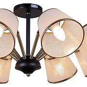 Люстра на штанге ILLUMICO IL0344-8CSQ-79 BK AB цвет плафона/подвески Белый, Золото, цвет арматуры Бронза, Черный-3