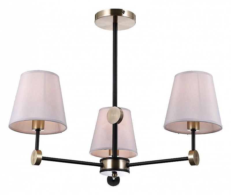 Люстра на штанге ILLUMICO CASTOR IL0394-3CSQ-24 BK AB CASTOR 
