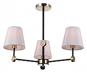 Люстра на штанге ILLUMICO CASTOR IL0394-3CSQ-24 BK AB CASTOR цвет плафона/подвески Серый, цвет арматуры Бронза, Черный