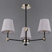 Люстра на штанге ILLUMICO CASTOR IL0394-3CSQ-24 BK AB CASTOR цвет плафона/подвески Серый, цвет арматуры Бронза, Черный-1