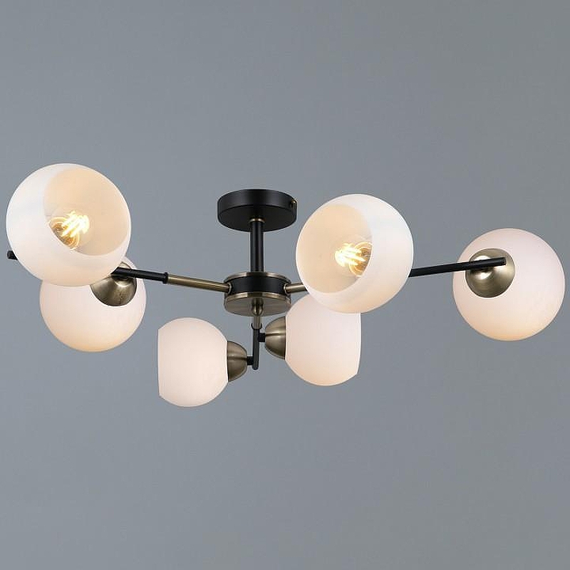 Люстра на штанге ILLUMICO LIBRA IL0469-6CSQ-24 BK AB LIBRA 