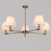 Люстра на штанге ILLUMICO BRASS IL0501-5P-79 BRASS цвет плафона/подвески Белый, цвет арматуры Белый, Золото-1