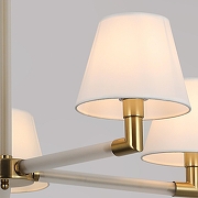 Люстра на штанге ILLUMICO BRASS IL0501-5P-79 BRASS цвет плафона/подвески Белый, цвет арматуры Белый, Золото-2