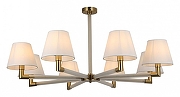Люстра на штанге ILLUMICO BRASS IL0501-8P-79 BRASS цвет плафона/подвески Белый, цвет арматуры Белый, Золото