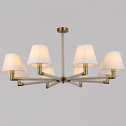 Люстра на штанге ILLUMICO BRASS IL0501-8P-79 BRASS цвет плафона/подвески Белый, цвет арматуры Белый, Золото-1