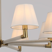 Люстра на штанге ILLUMICO BRASS IL0501-8P-79 BRASS цвет плафона/подвески Белый, цвет арматуры Белый, Золото-2