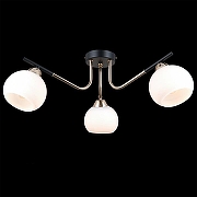 Люстра ILLUMICO LIBRA IL0713-3CSQ-24 BK FGD LIBRA цвет плафона/подвески Белый, цвет арматуры Золото, Черный-1