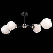 Люстра на штанге ILLUMICO LIBRA IL0715-4CSQ-24 BK GD LIBRA цвет плафона/подвески Белый, цвет арматуры Золото, Черный-1