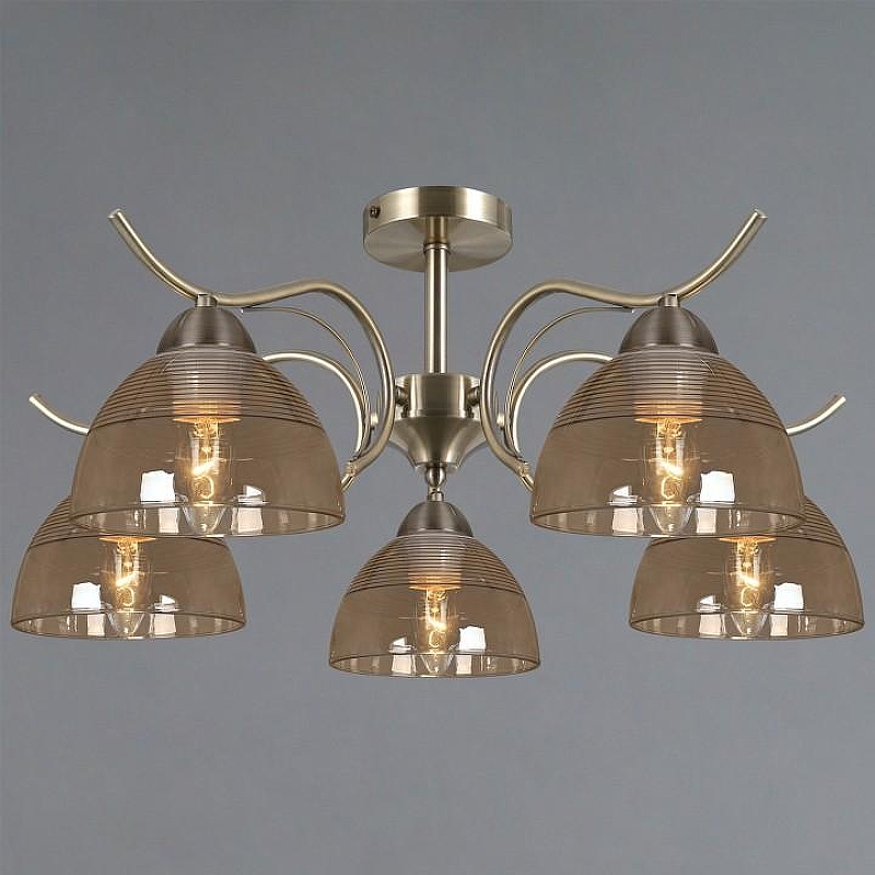 Люстра на штанге ILLUMICO AREZZO IL0733-5CSQ-25 AB AREZZO 