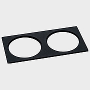 Рамка на 2 светильника Italline IT06-6016 IT06-6016 black FR2 цвет Черный