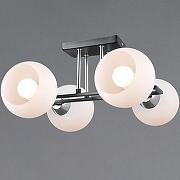 Люстра ILLUMICO TRENTO IL0791-4CSQ-25 BK CR TRENTO цвет плафона/подвески Белый, цвет арматуры Хром, Черный