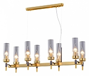 Люстра ILLUMICO BRASS TUBO IL5177-8LLS-29 BRASS TUBO цвет плафона/подвески Прозрачный, цвет арматуры Бронза