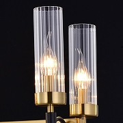 Люстра ILLUMICO BRASS TUBO IL5177-8LLS-29 BRASS TUBO цвет плафона/подвески Прозрачный, цвет арматуры Бронза-2