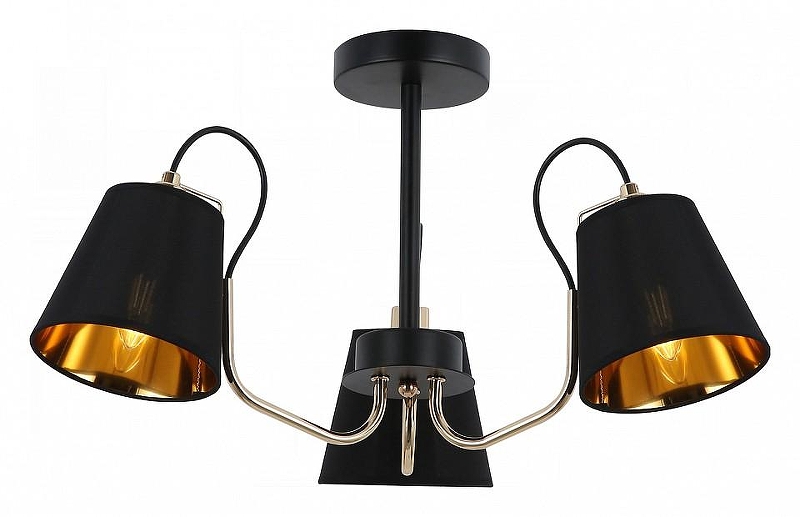 Люстра на штанге ILLUMICO IL6120-3COU-79 BK GD 