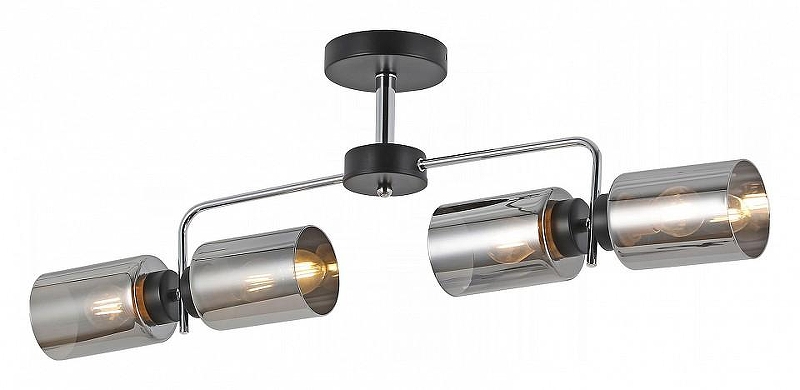 Люстра на штанге ILLUMICO IL8249-4COU-79 BK CR 