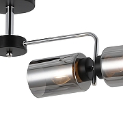 Люстра на штанге ILLUMICO IL8249-4COU-79 BK CR цвет плафона/подвески Черный, цвет арматуры Хром, Черный-1