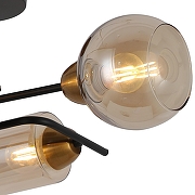 Люстра на штанге ILLUMICO IL8243-4COU-79 BK BR цвет плафона/подвески Коричневый, цвет арматуры Коричневый, Черный-2