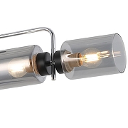 Люстра на штанге ILLUMICO IL8249-6COU-79 BK CR цвет плафона/подвески Черный, цвет арматуры Хром, Черный-2