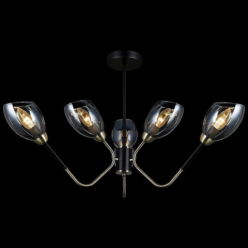 Люстра на штанге ILLUMICO IL9960-6CSQ-79 BK AB 
