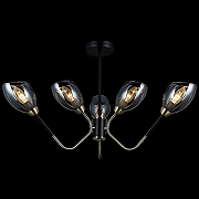 Люстра на штанге ILLUMICO IL9960-6CSQ-79 BK AB цвет плафона/подвески Черный, цвет арматуры Бронза, Черный