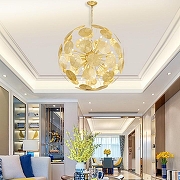 Люстра Imperiumloft INCA BALL INCA-BALL01 цвет плафона/подвески Латунь, цвет арматуры Латунь-2