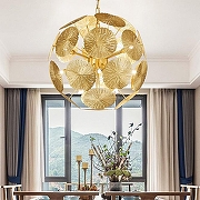 Люстра Imperiumloft INCA BALL INCA-BALL01 цвет плафона/подвески Латунь, цвет арматуры Латунь-4