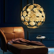 Люстра Imperiumloft INCA BALL INCA-BALL01 цвет плафона/подвески Латунь, цвет арматуры Латунь-8