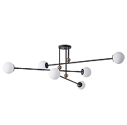 Люстра на штанге Inodesign Jesi INO_40.1395 цвет плафона/подвески Белый, цвет арматуры Черный