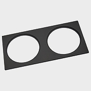 Рамка на 2 светильника Italline IT08-8015 IT08-8015 black цвет Черный