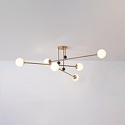 Люстра на штанге Imperiumloft JESI JESI01 цвет плафона/подвески Белый, цвет арматуры Золото-2