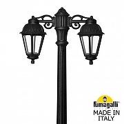 Фонарный столб Fumagalli Saba K22.156.S20.AXF1RDN цвет плафона/подвески Прозрачный, цвет арматуры Черный-1