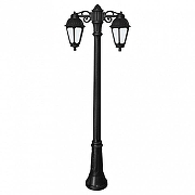 Фонарный столб Fumagalli Saba K22.156.S20.AYF1RDN цвет плафона/подвески Опал, Черный, цвет арматуры Черный