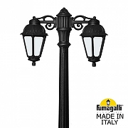 Фонарный столб Fumagalli Saba K22.156.S20.AYF1RDN цвет плафона/подвески Опал, Черный, цвет арматуры Черный-1